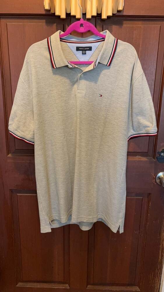 Tommy Hilfiger Gray Regular Fit Wicking Polo